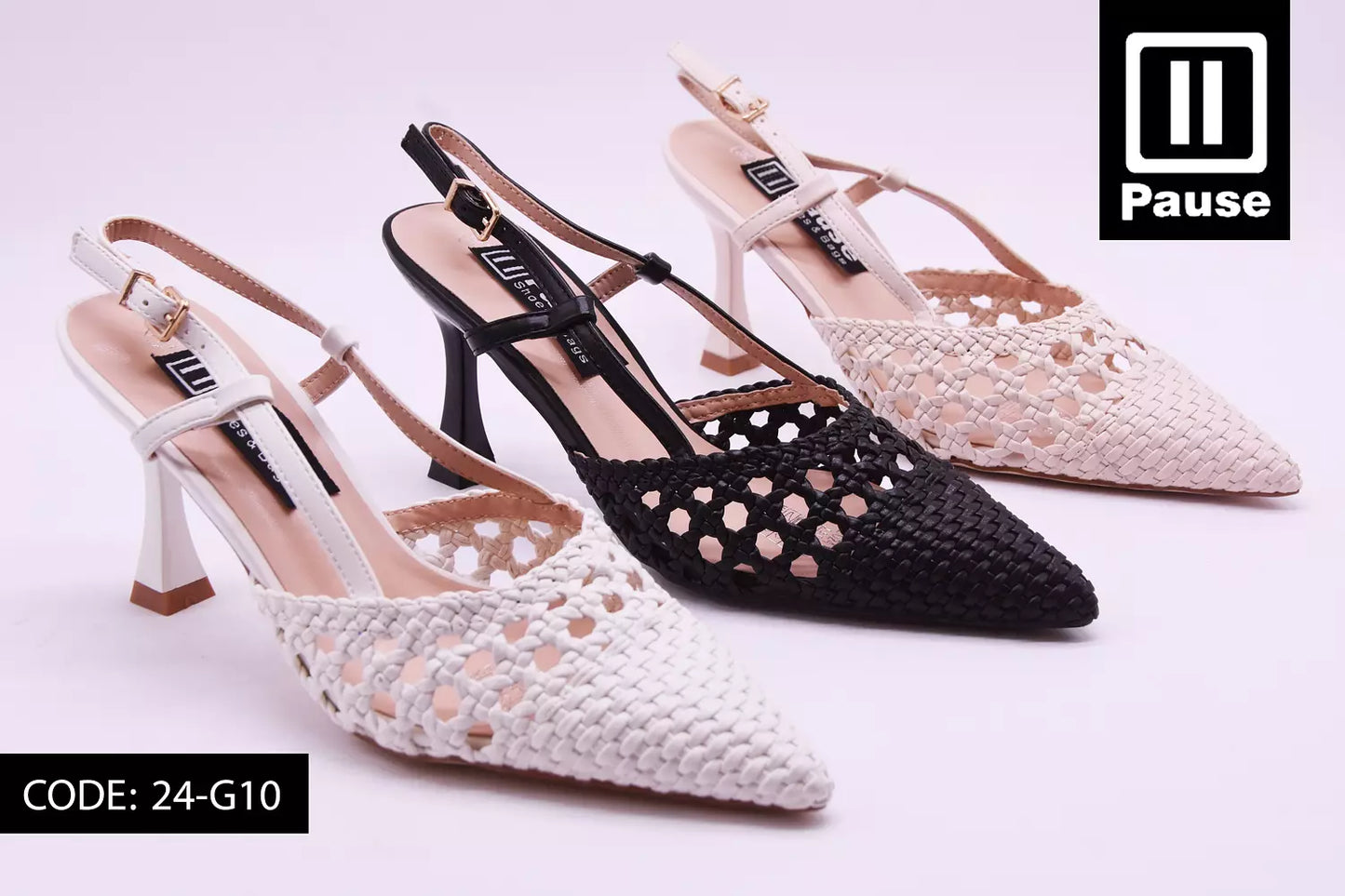 24-G10 SLINGBACK HEELS