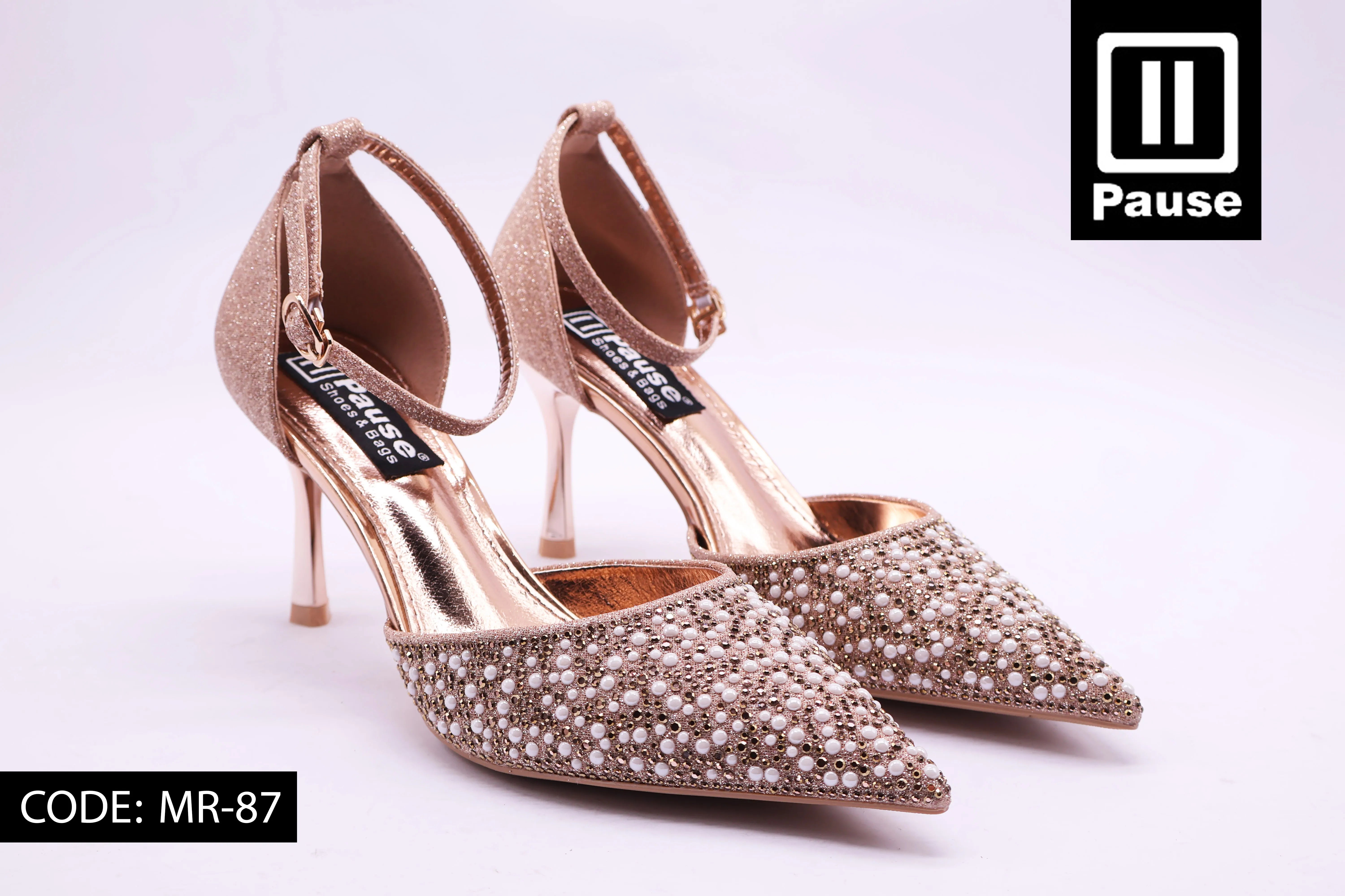 MR-87 Pearls Heels - Main Image