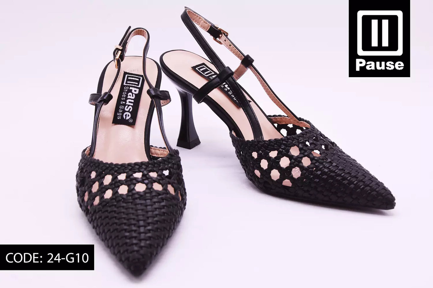 24-G10 SLINGBACK HEELS