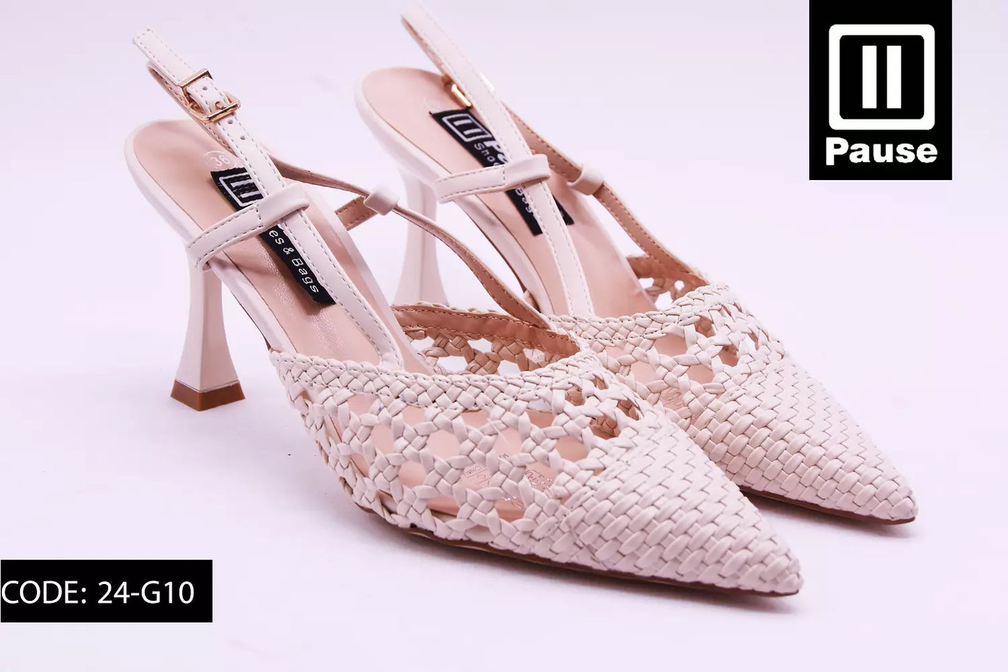 24-G10 SLINGBACK HEELS