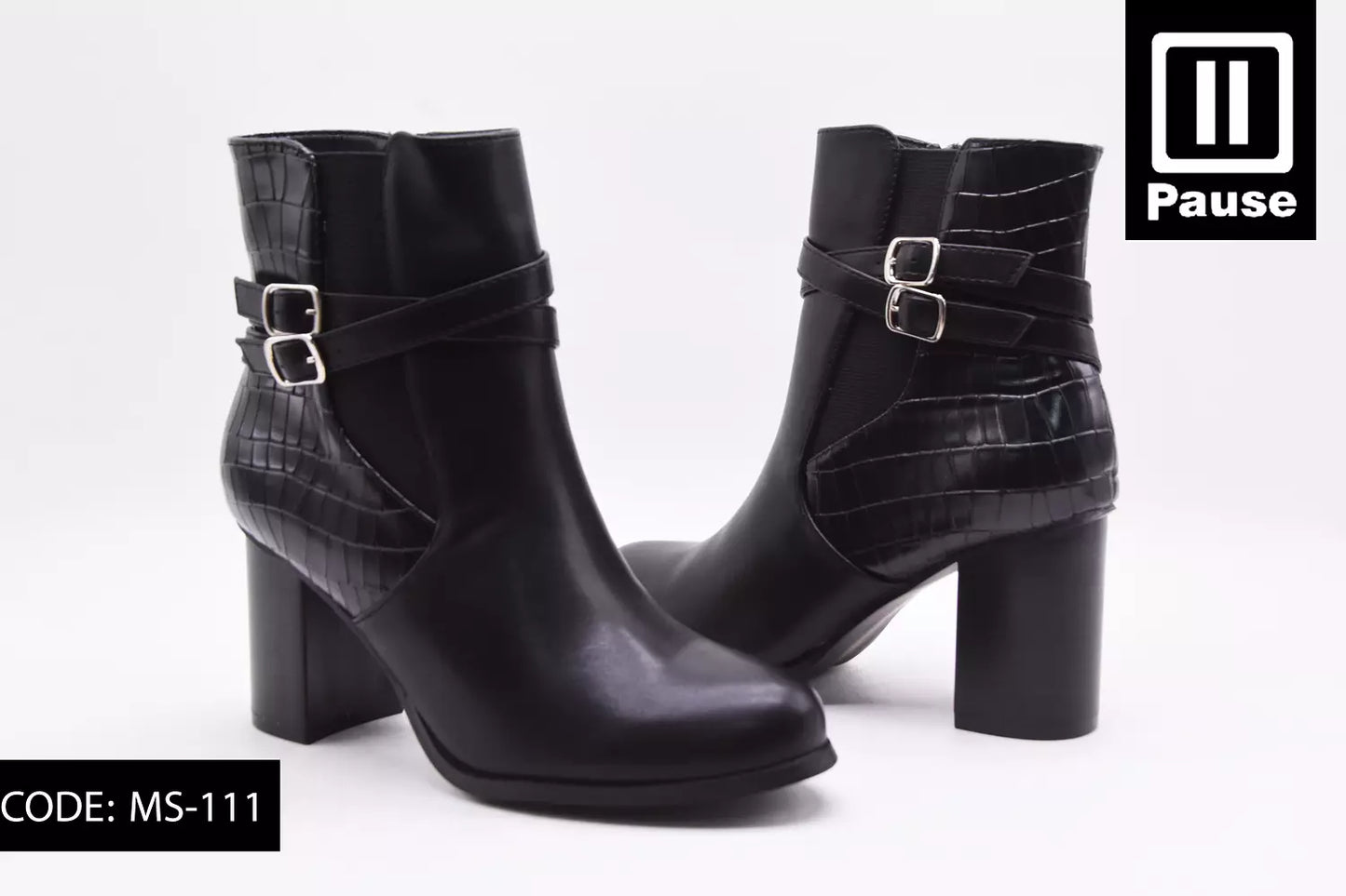 MS-111 ANKLE HALF BOOTS