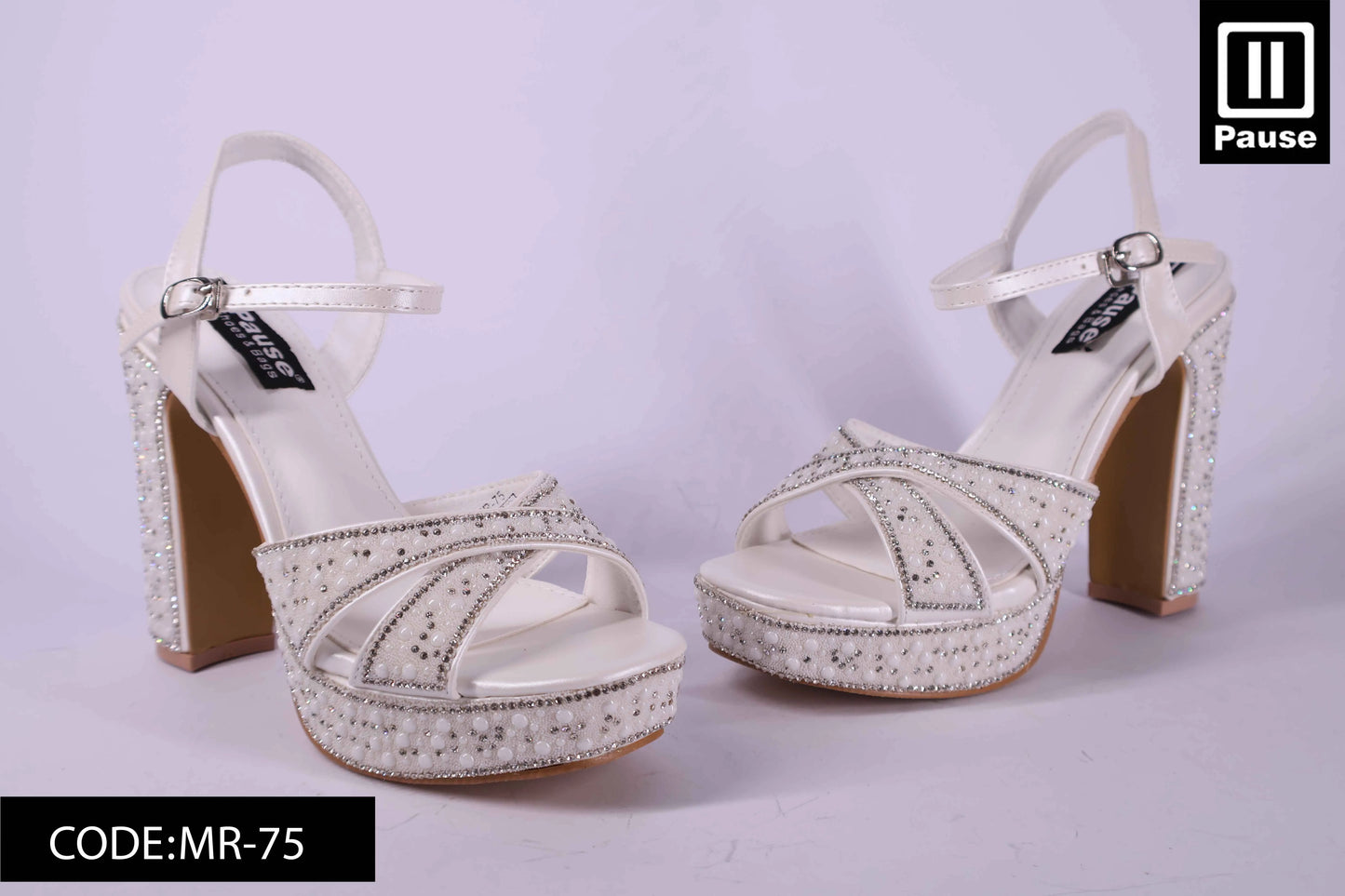 MR-75-1 High Heel pearls Sandals