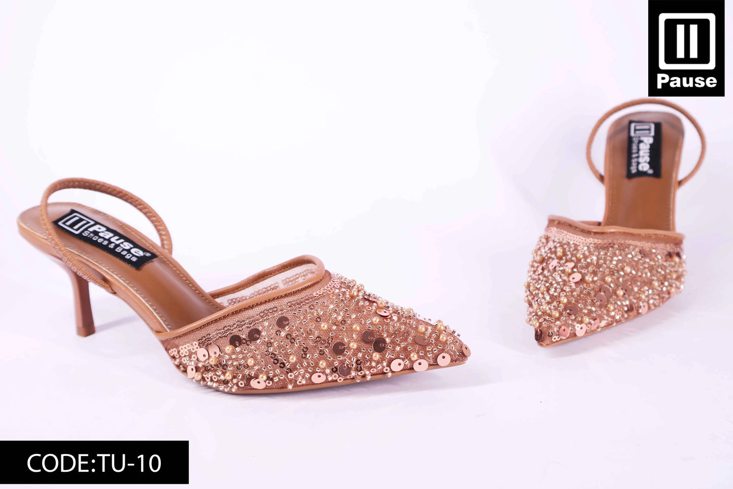 TU-10  SLINGBACK HEELS