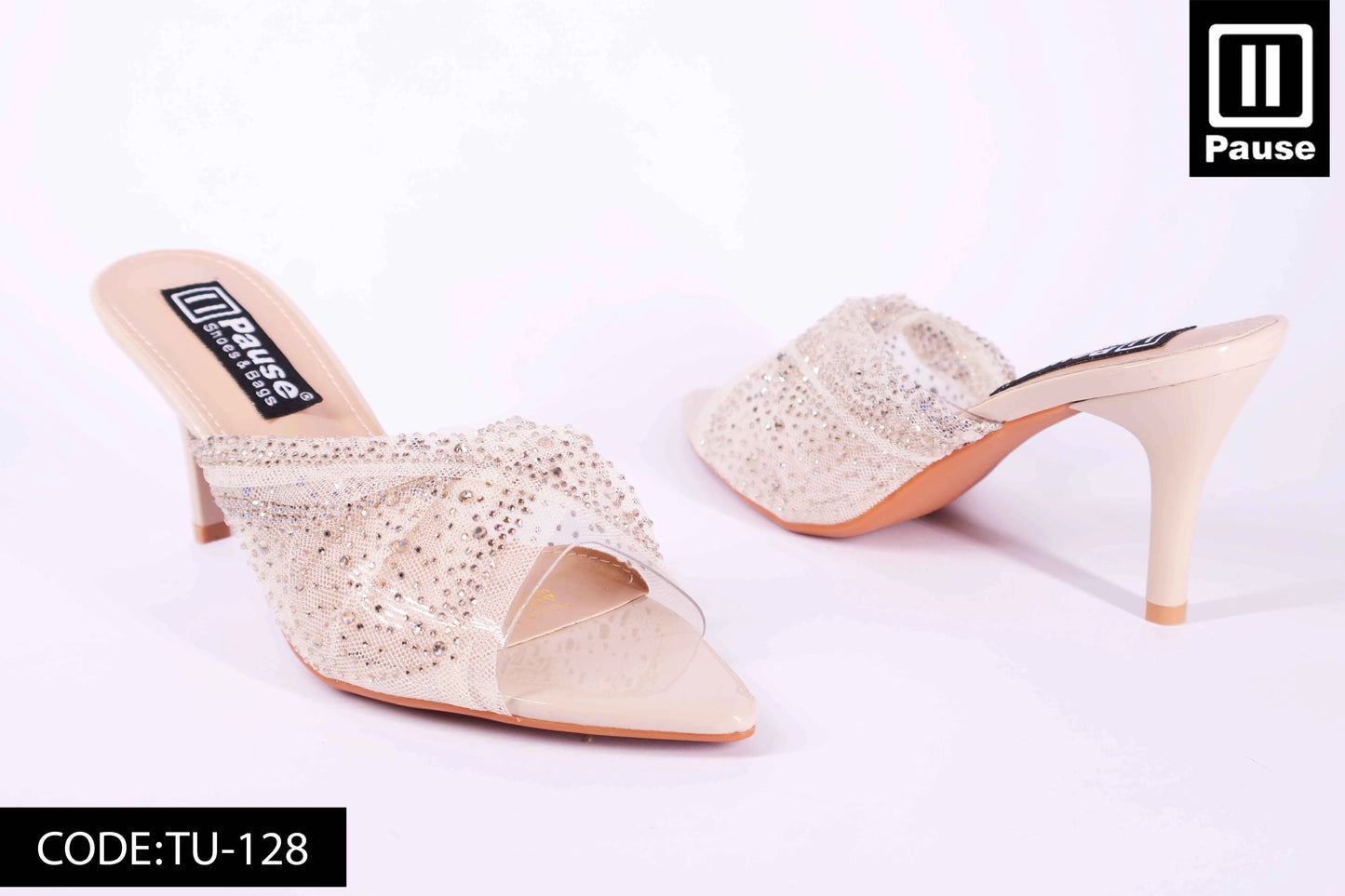 TU-128 HEELED SLIPPER