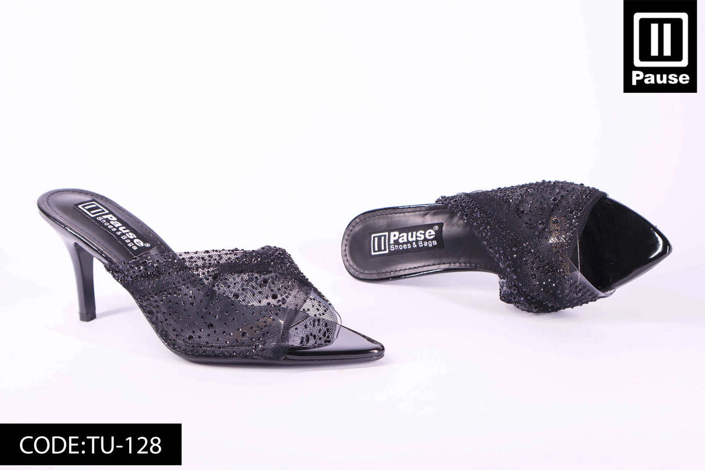 TU-128 HEELED SLIPPER