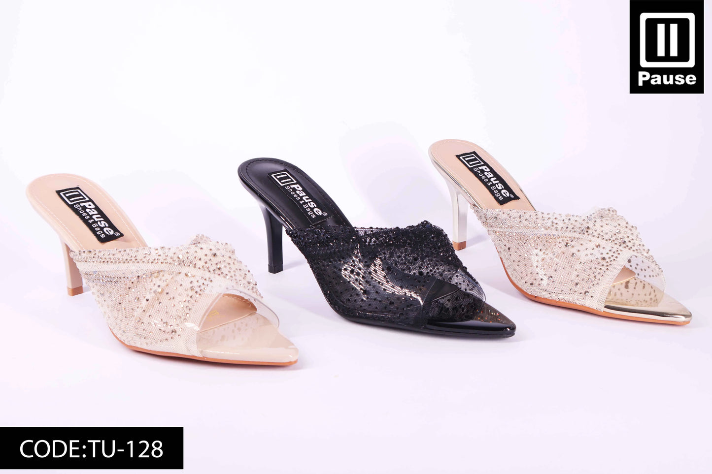 TU-128 HEELED SLIPPER