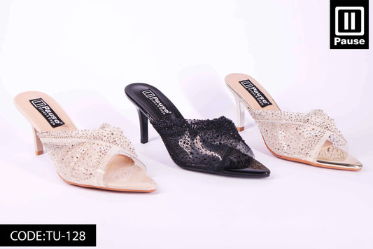 TU-128 HEELED SLIPPER