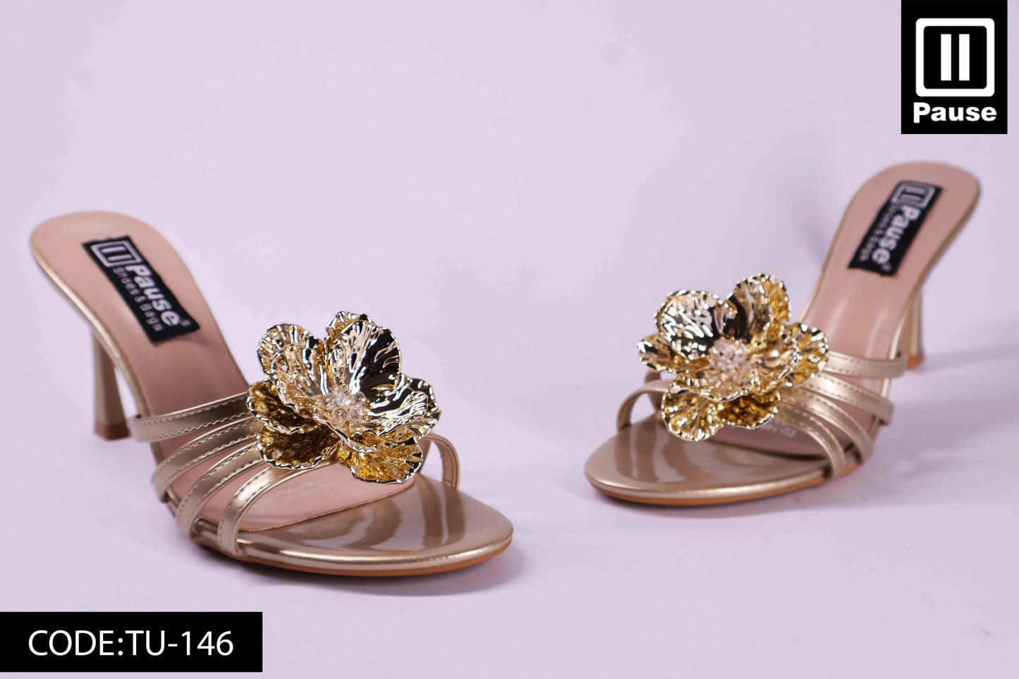 TU-146 HEELED SLIPPER