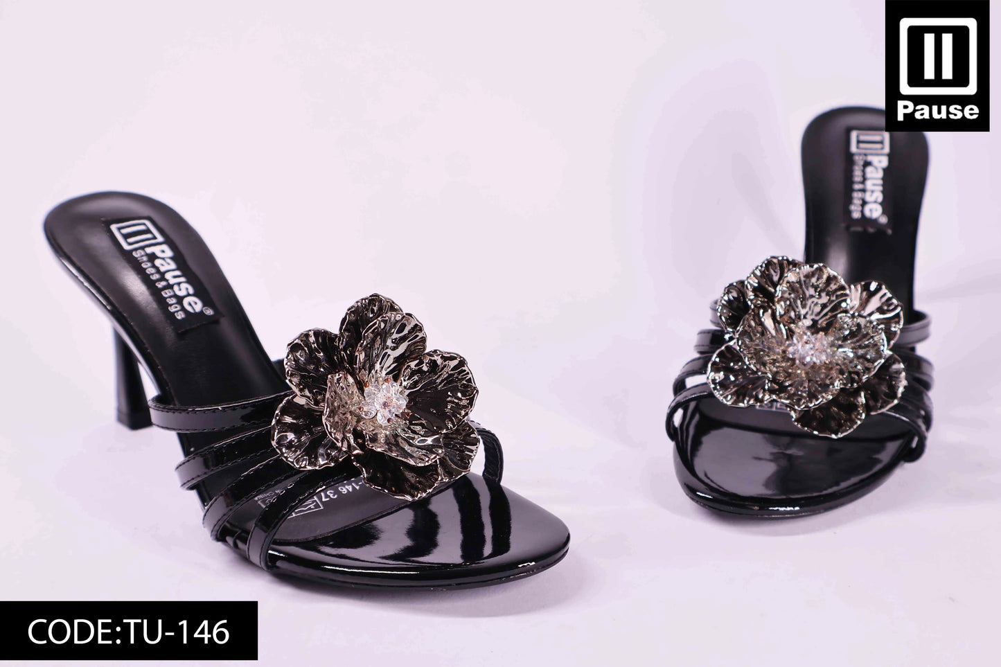 TU-146 HEELED SLIPPER