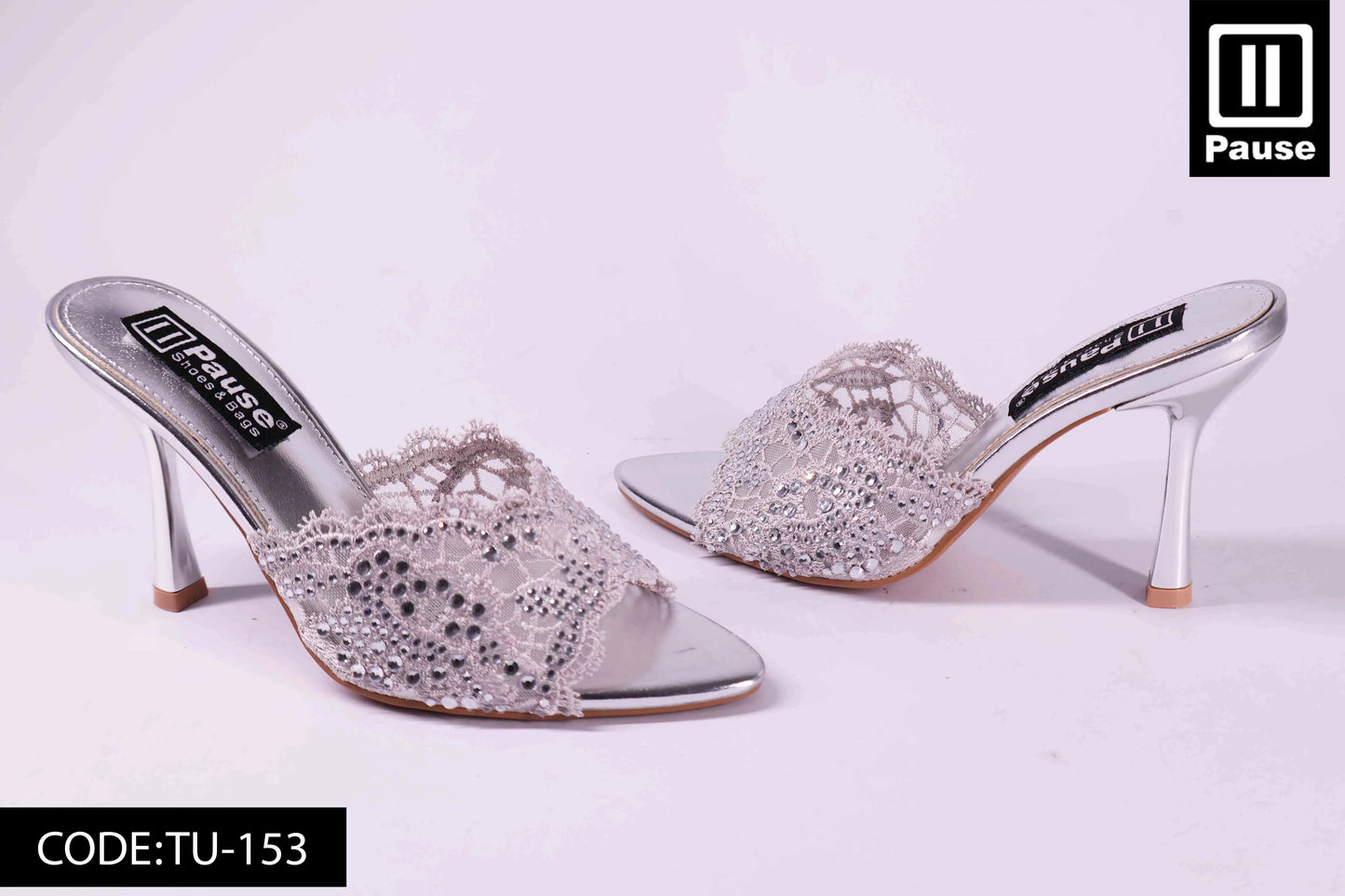 TU-153 HEELED SLIPPER