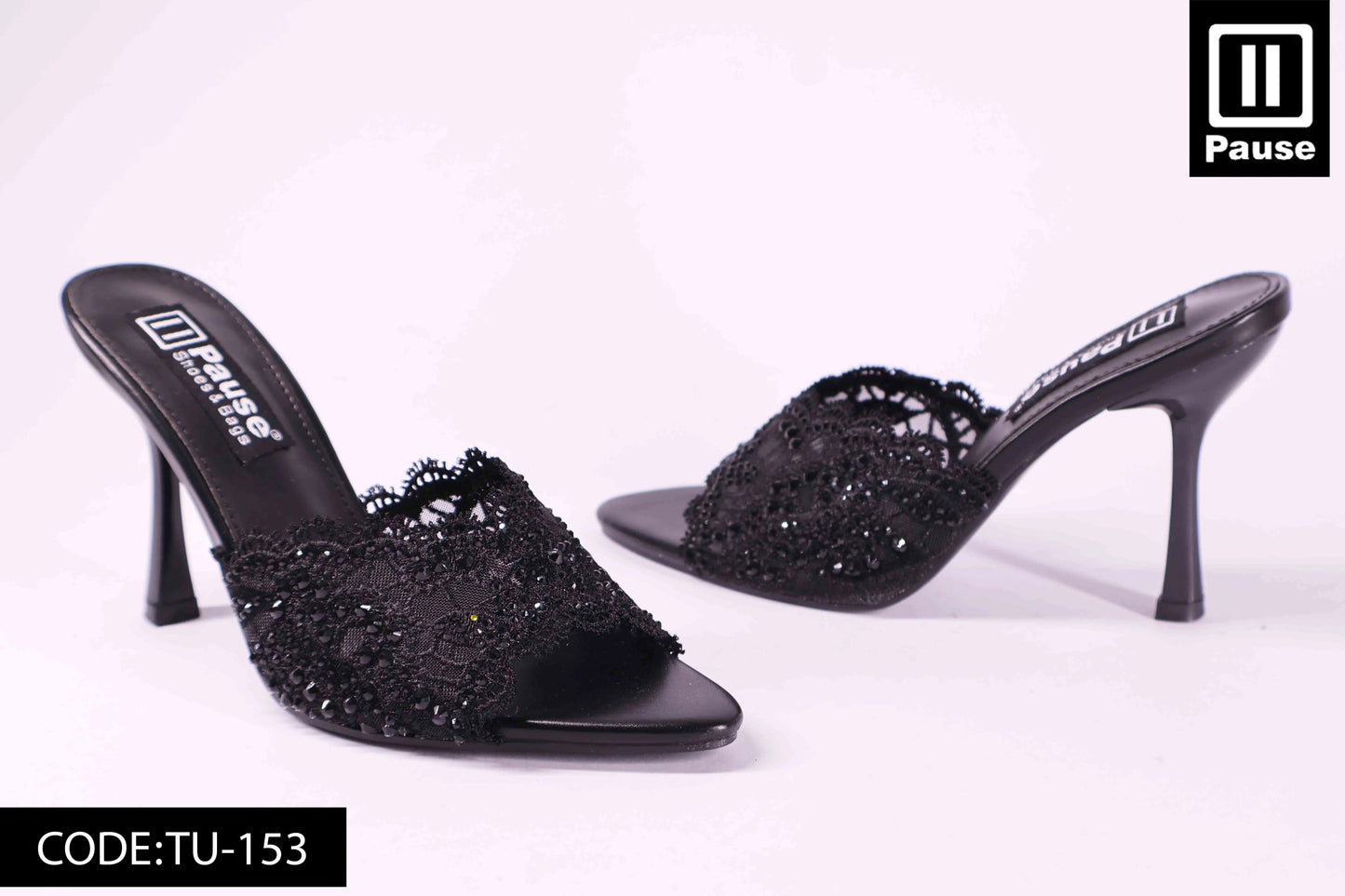 TU-153 HEELED SLIPPER