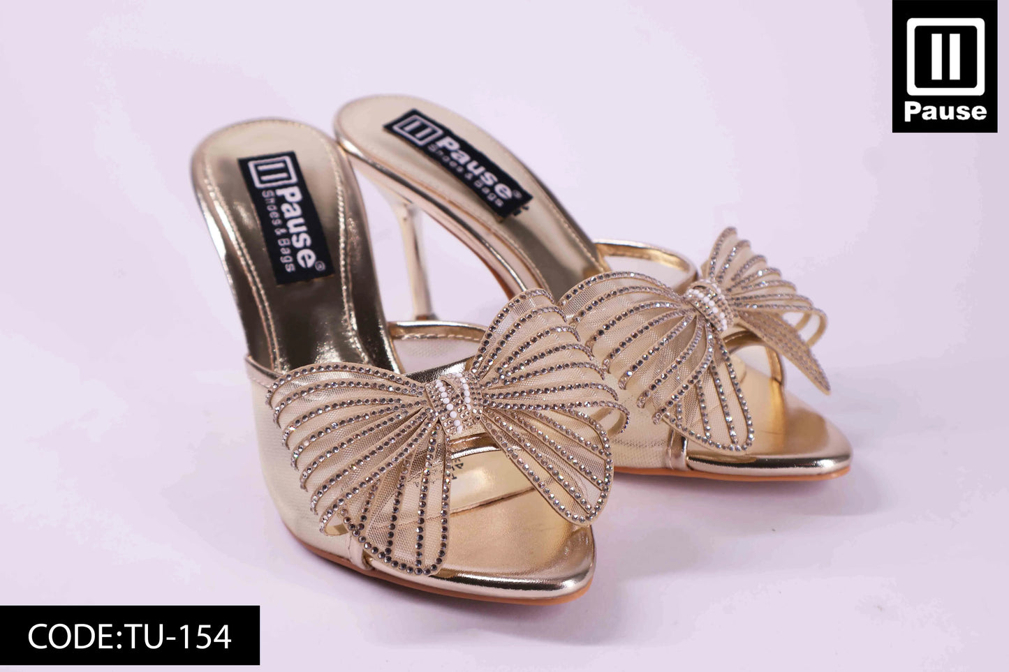TU-154 HEELED SLIPPER