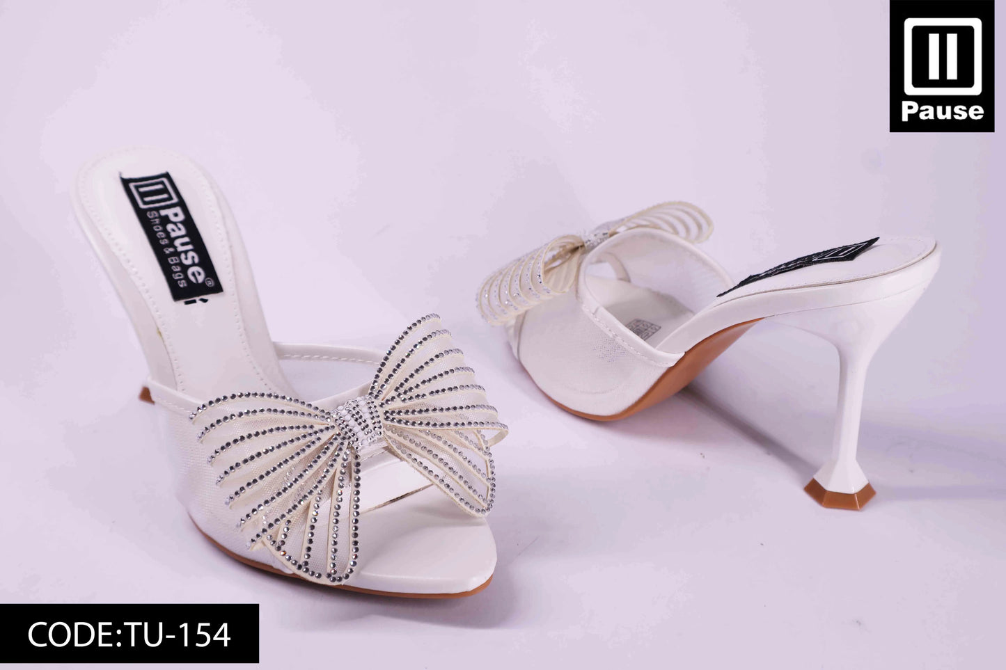 TU-154 HEELED SLIPPER