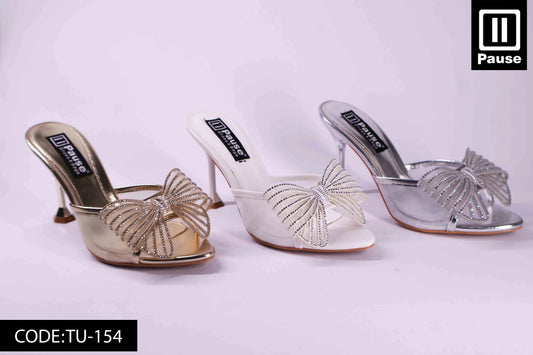 TU-154 HEELED SLIPPER