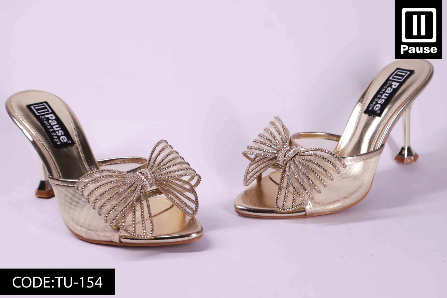 TU-154 HEELED SLIPPER