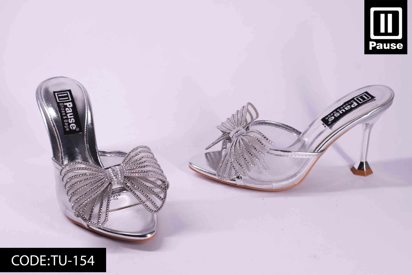 TU-154 HEELED SLIPPER