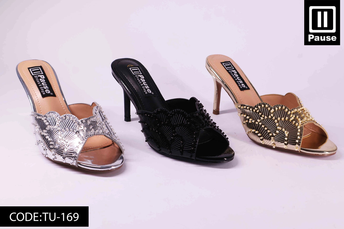 TU-169 HEELED SLIPPER