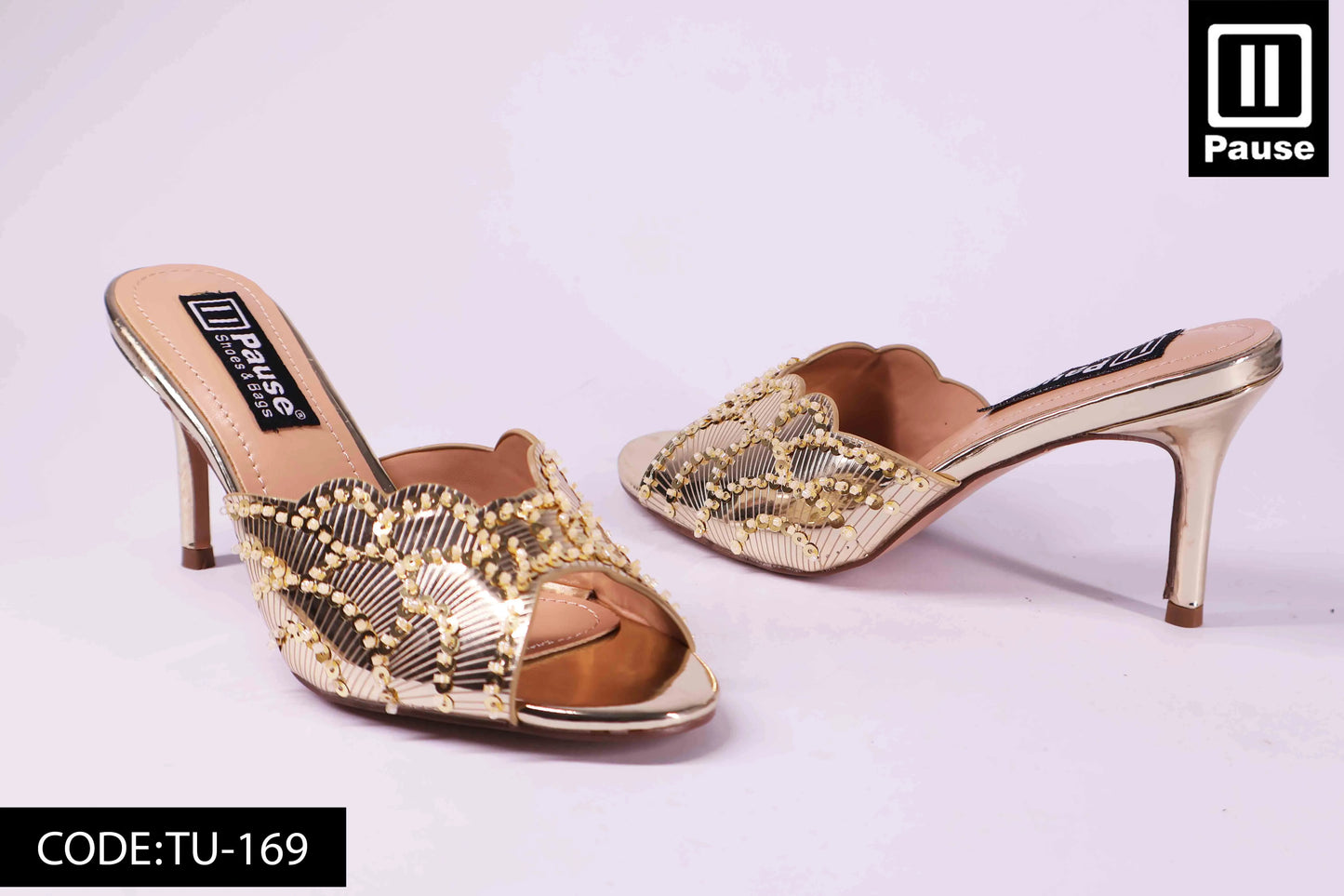 TU-169 HEELED SLIPPER