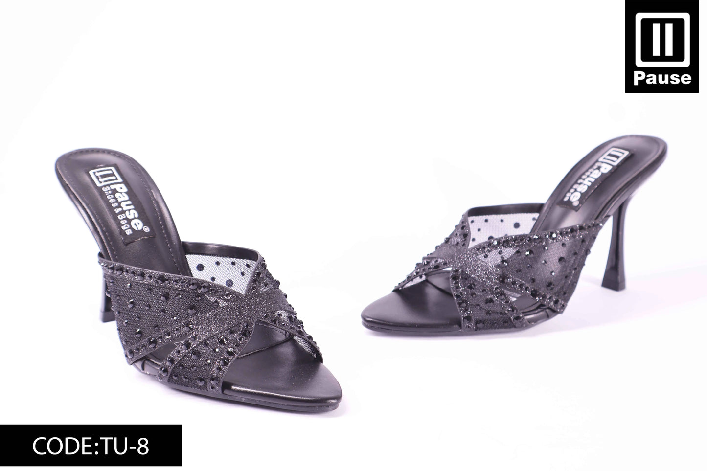 TU-8  HEELED SOIREE SLIPPER