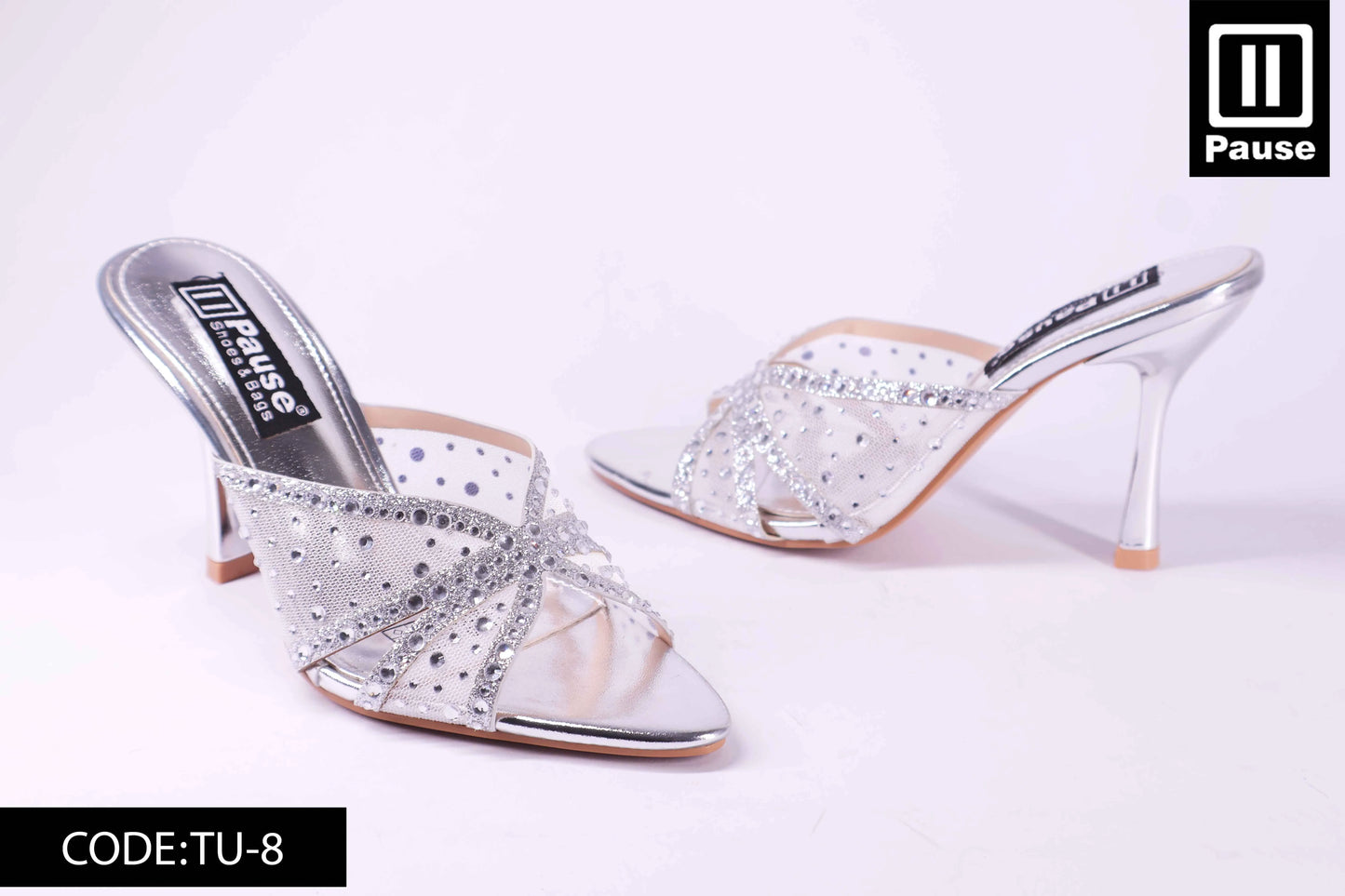 TU-8  HEELED SOIREE SLIPPER
