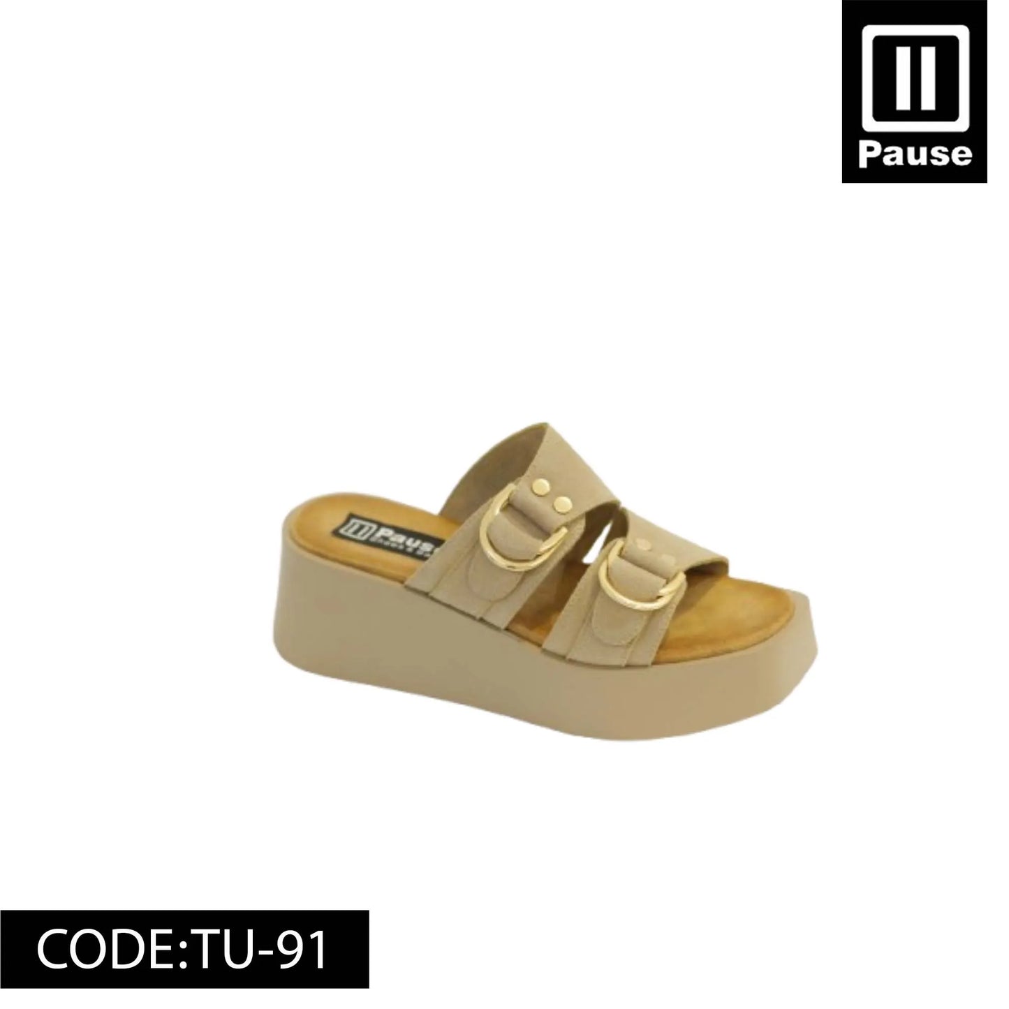 TU-91 2 STRAP SLIPPERS