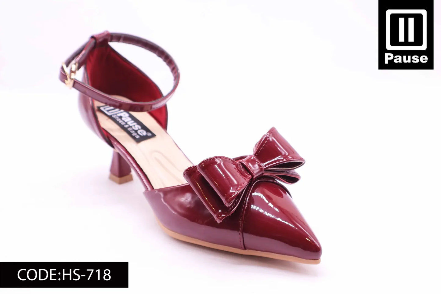 HS-718 BOW VERNA HEELS