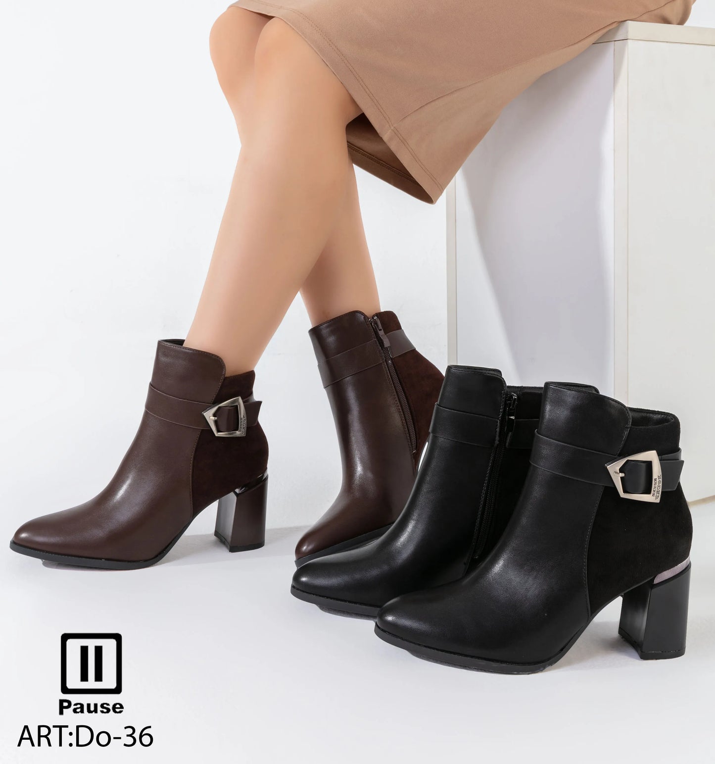 DO-36 HEELED ANKLE BOOTS
