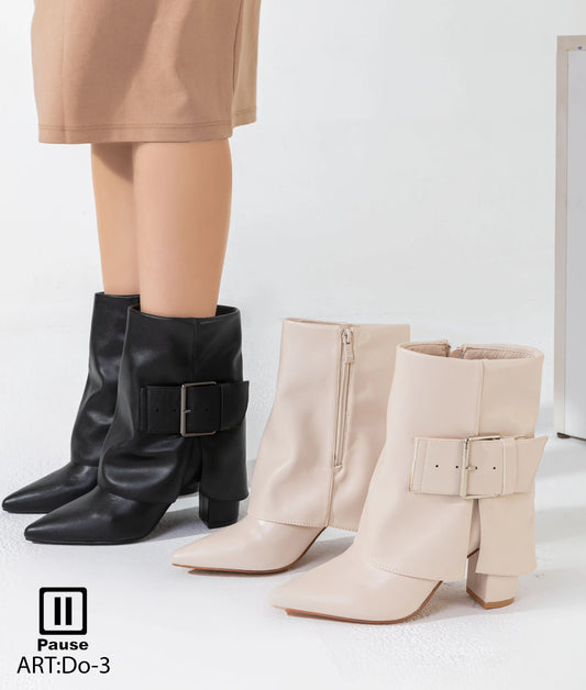 DO-3 SLOUCH ANKLE BOOTS
