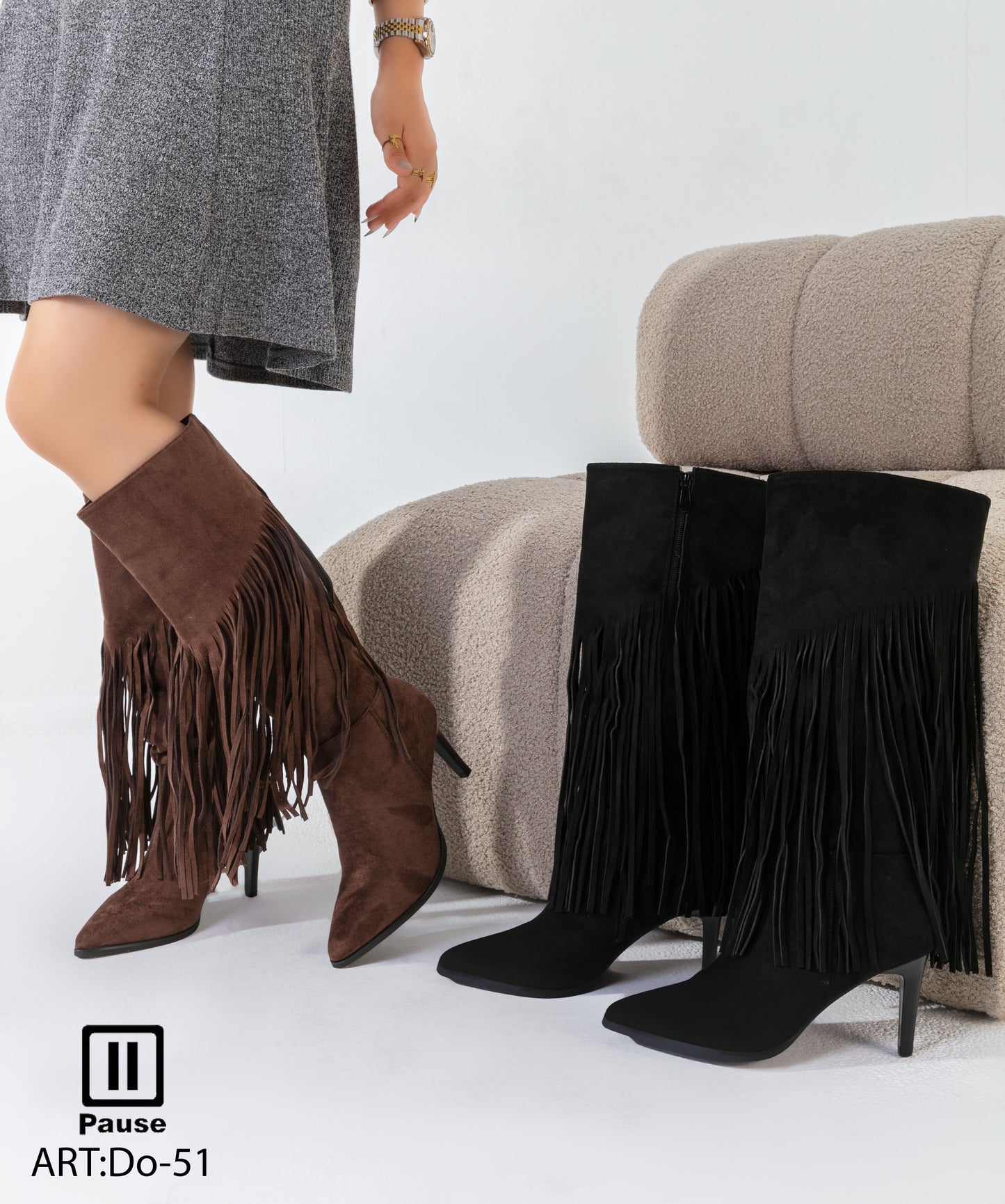 DO-51  Western Fringe Boots