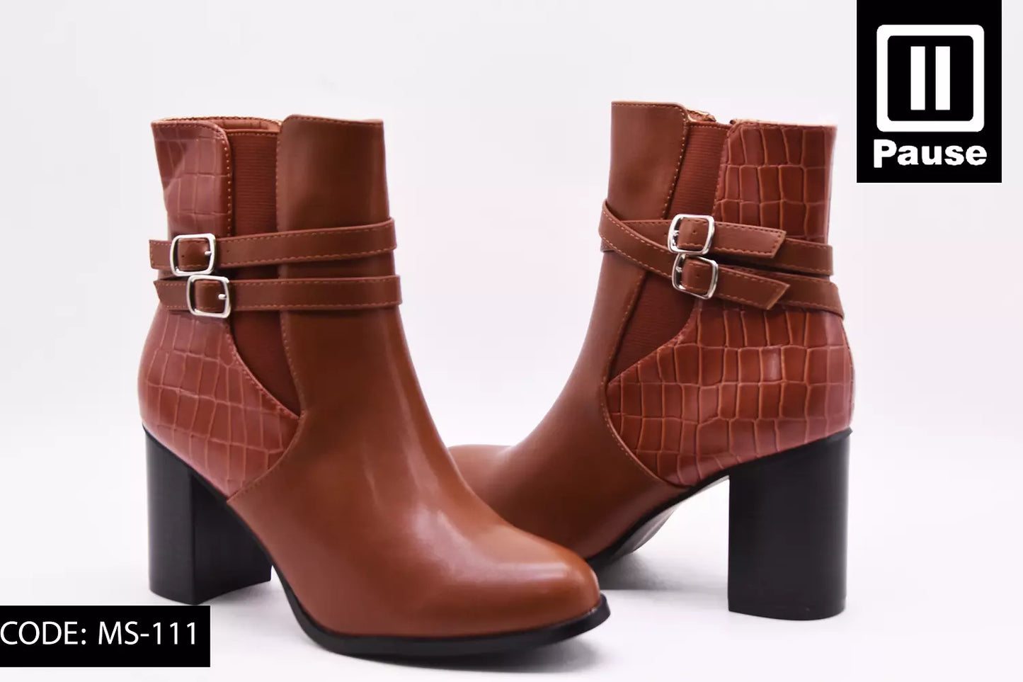 MS-111 ANKLE HALF BOOTS