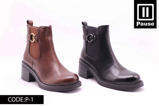P-1 HEELED ANKLE BOOTS