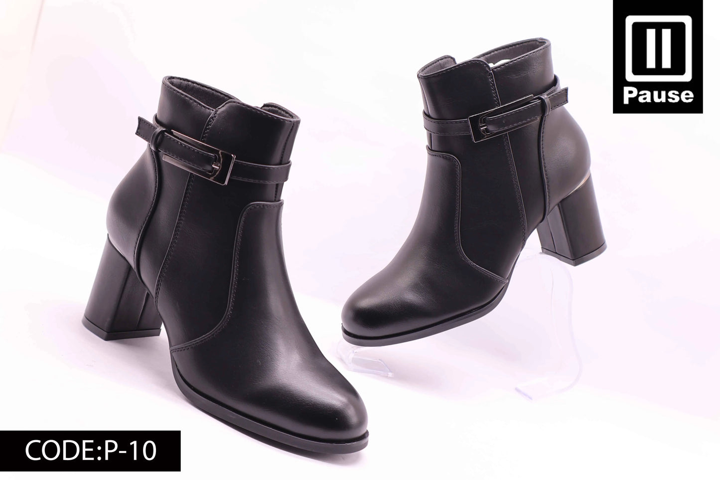 P-10 HEELED ANKLE BOOTS