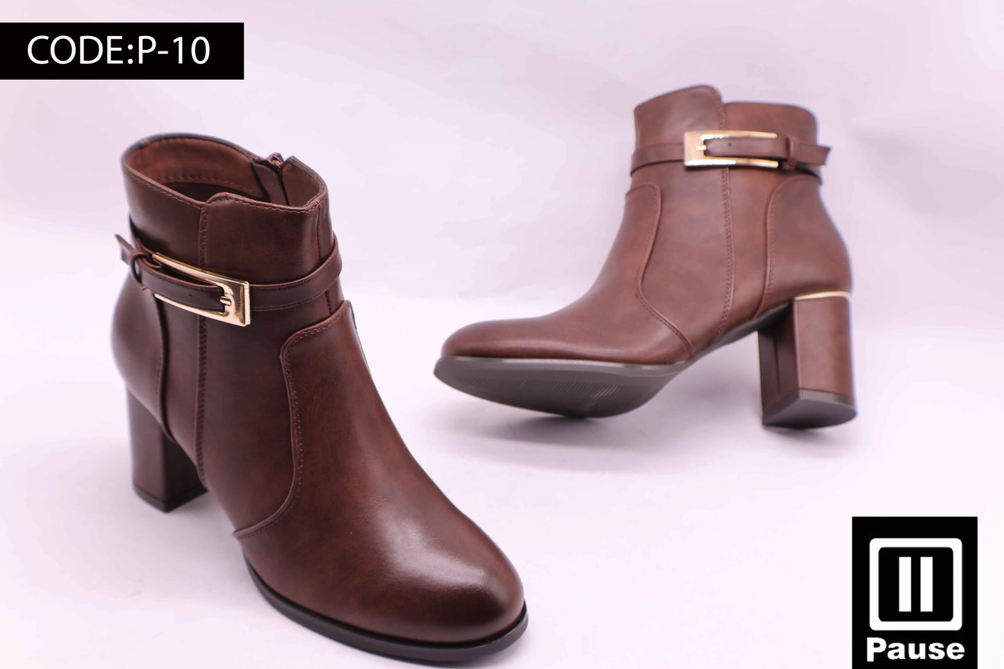P-10 HEELED ANKLE BOOTS