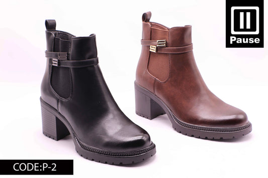 P-2 Heeled ankle boots