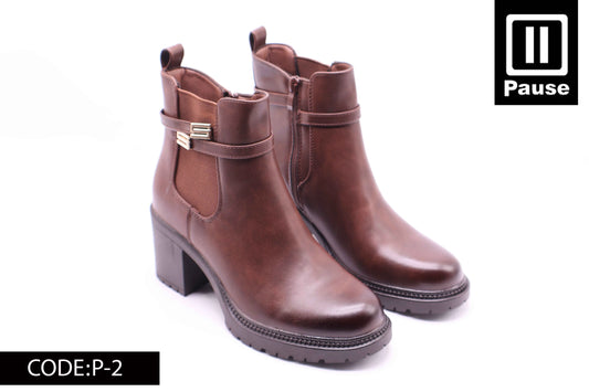 P-2 Heeled ankle boots