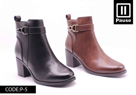 P-5 Heeled ankle boots