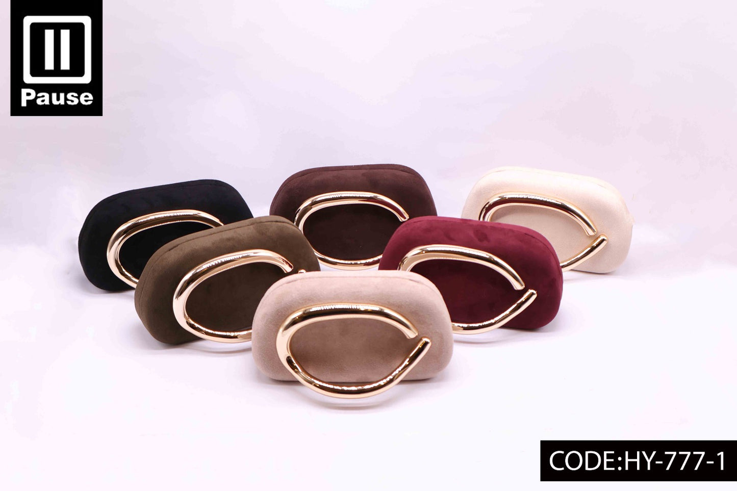 HY-777-1  Suede Clutch