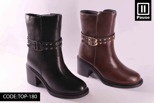 TOP-180  HEELED ANKLE BOOTS