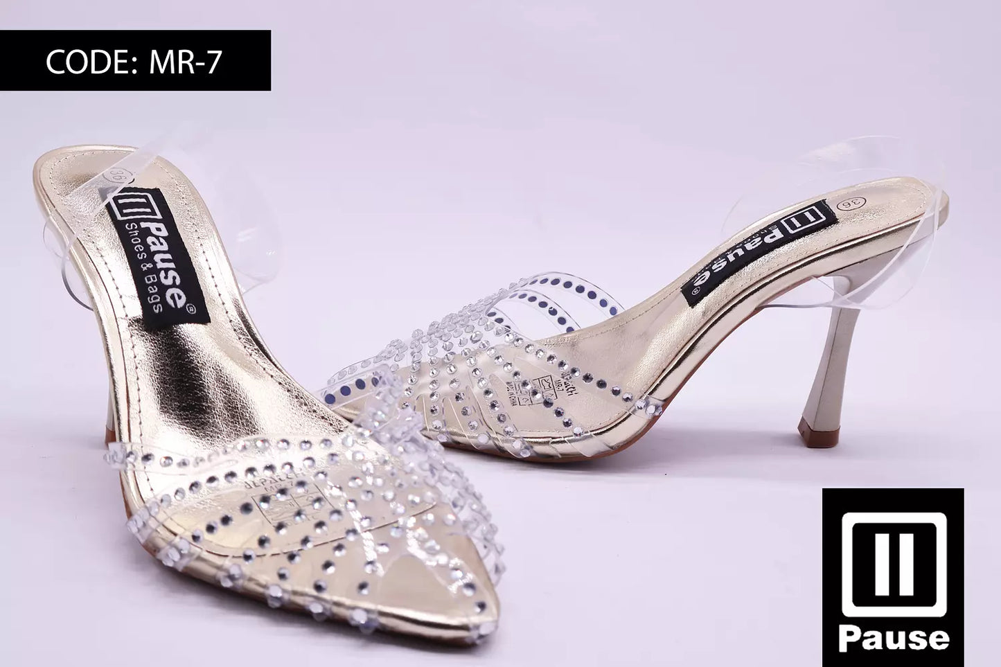 MR-7 TRANSPARENT HEELS