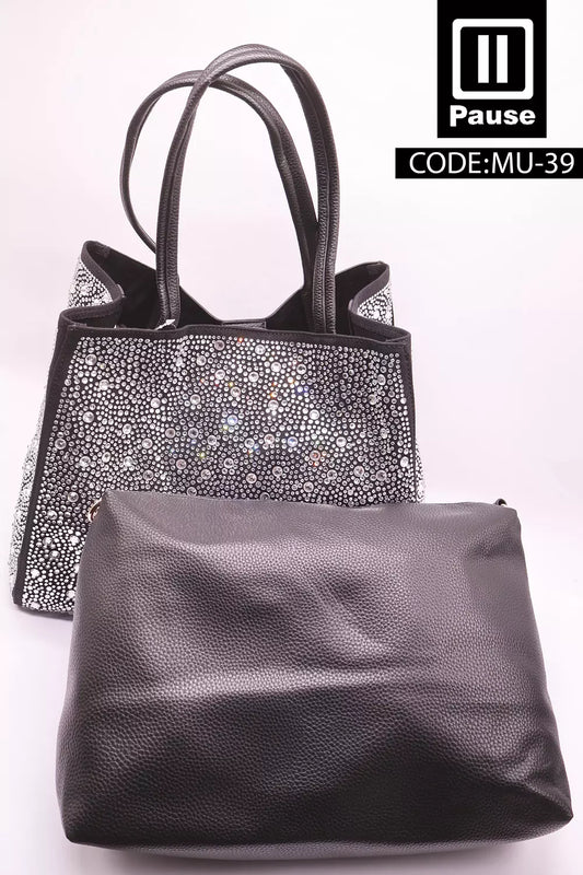 MU-39 GLITTER TOTE BAG